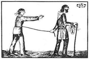 manguidingblindfoldedman